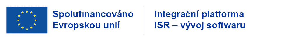 Integrační platforma ISR - vývoj softwaru je spolufinancován Evropskou unií.