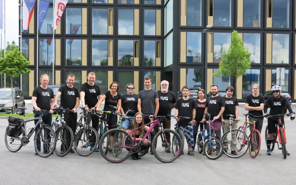 ERA team of Homo Cykliens - taking part in "Bike to Work" competition