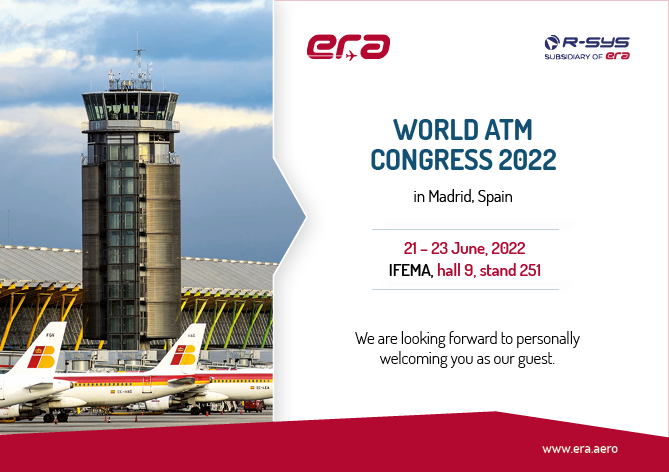 ERA will exhibit its ATM and ATC solutions at World ATM Congress in Madrid once more